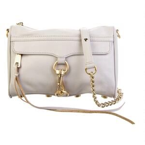 Rebecca Minkoff Leather Gold Hardware White Crossbody Handbag Women’s Size Small
